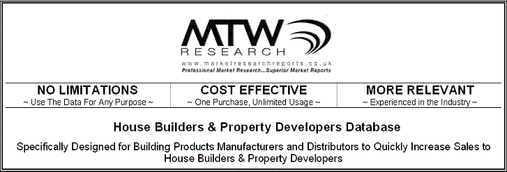 2012 Database, directory and Emails of House builders and Property Developers in 2010 for telemarketing and mailing list of house building companies and leading housebuilders in 2010 and 2011 email list for marketing to home builders 