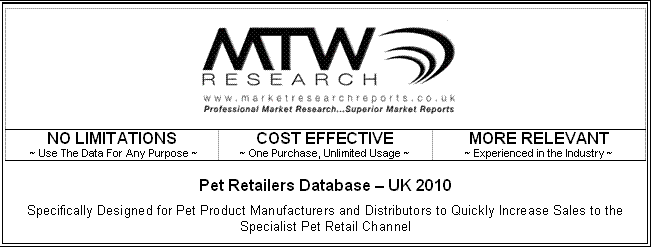 pet retailers database and pet stores email adresses for UK sales leads and mailing list of pet accessories market research and pet products retailers database